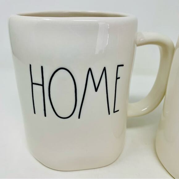 Rae Dunn "HOME" Mugs Set Of 2 - Picture 2 of 3